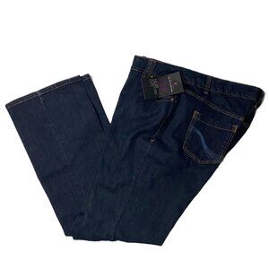 Lane Bryant SZ 20 Average Women's Slim Bootcut Genius Fit Blue Indigo Jeans